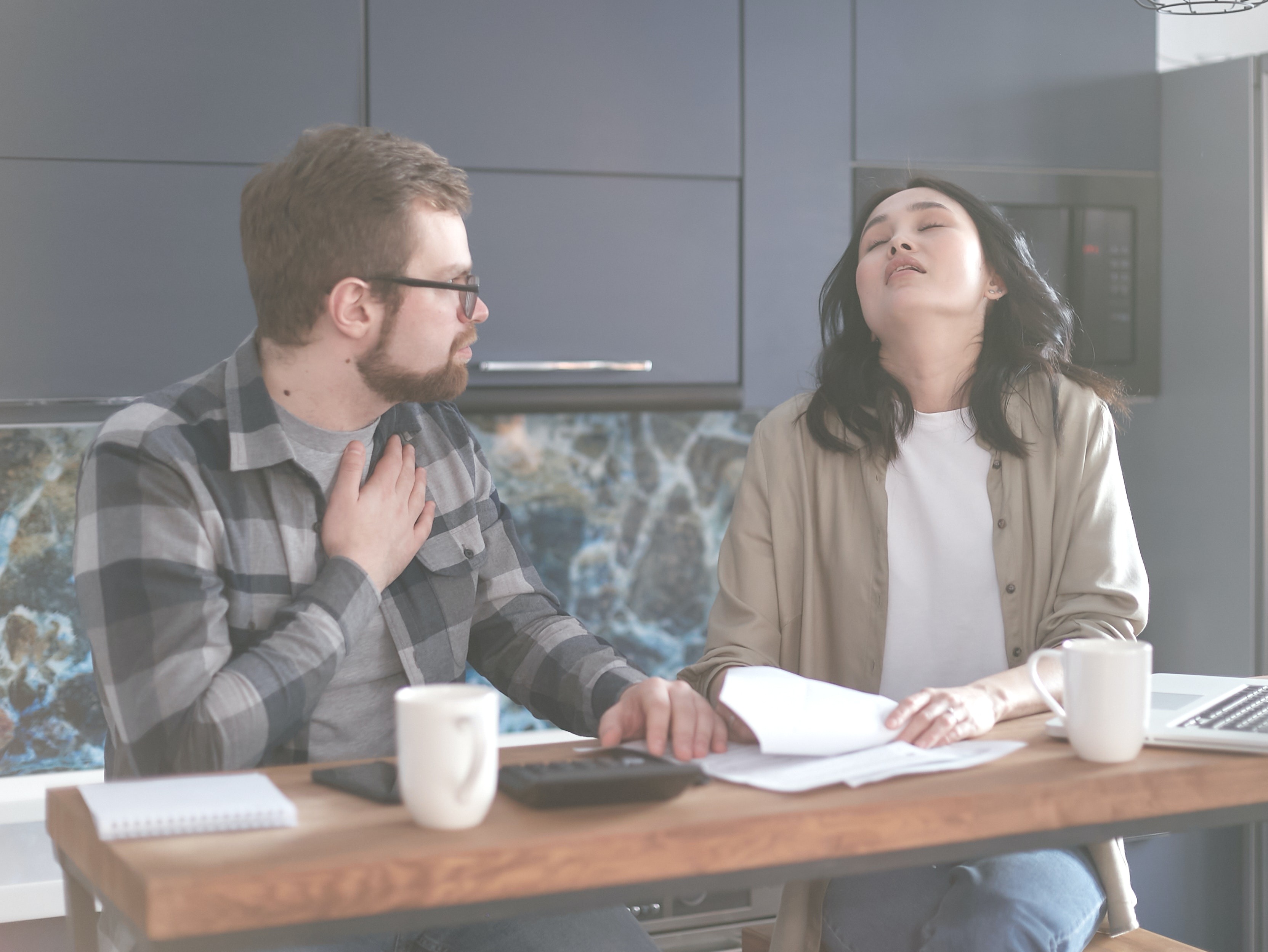 frustrated partners going through negative cycle