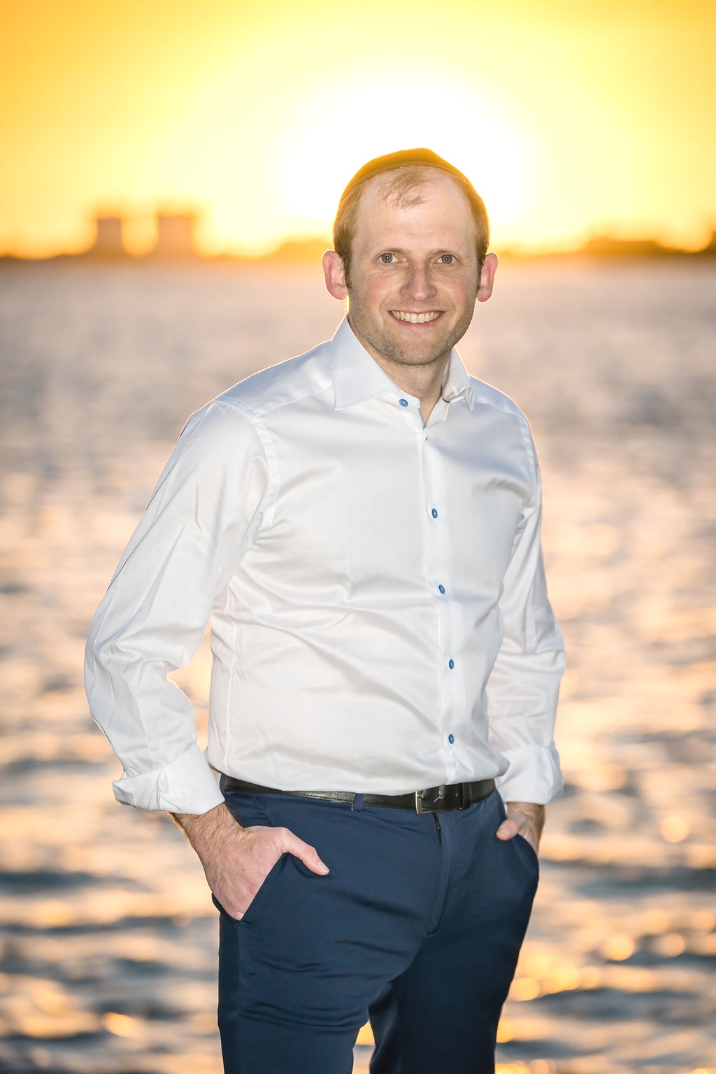 pinny roth smiling in sunset